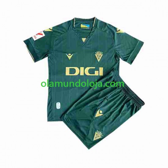 Camisola Cádiz CF Criança Equipamento Terceiro 2023-2024 Manga Curta